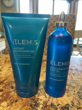 ELEMIS Instant Refreshing Gel & Blue Musclease Active Body Oil Set